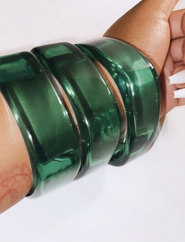 "LISA" Bangles (GREEN) 2pc set