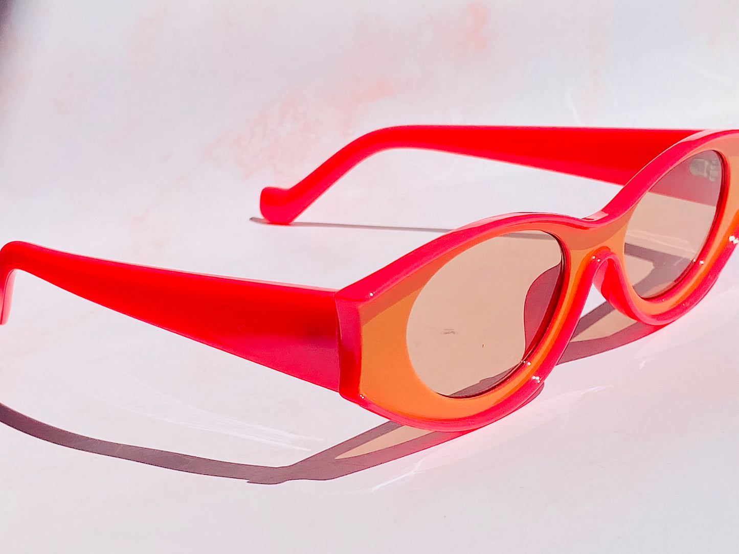 "KITTY KATT" (ORANGE/HOT PINK) Sunglasses