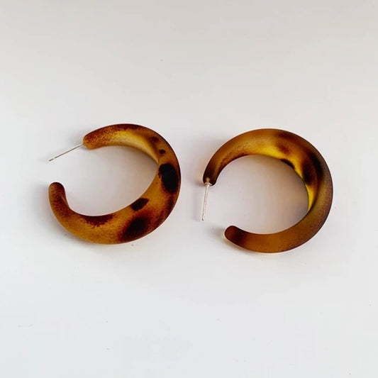 "ZALIA" (LEOPARD) Hoop earrings