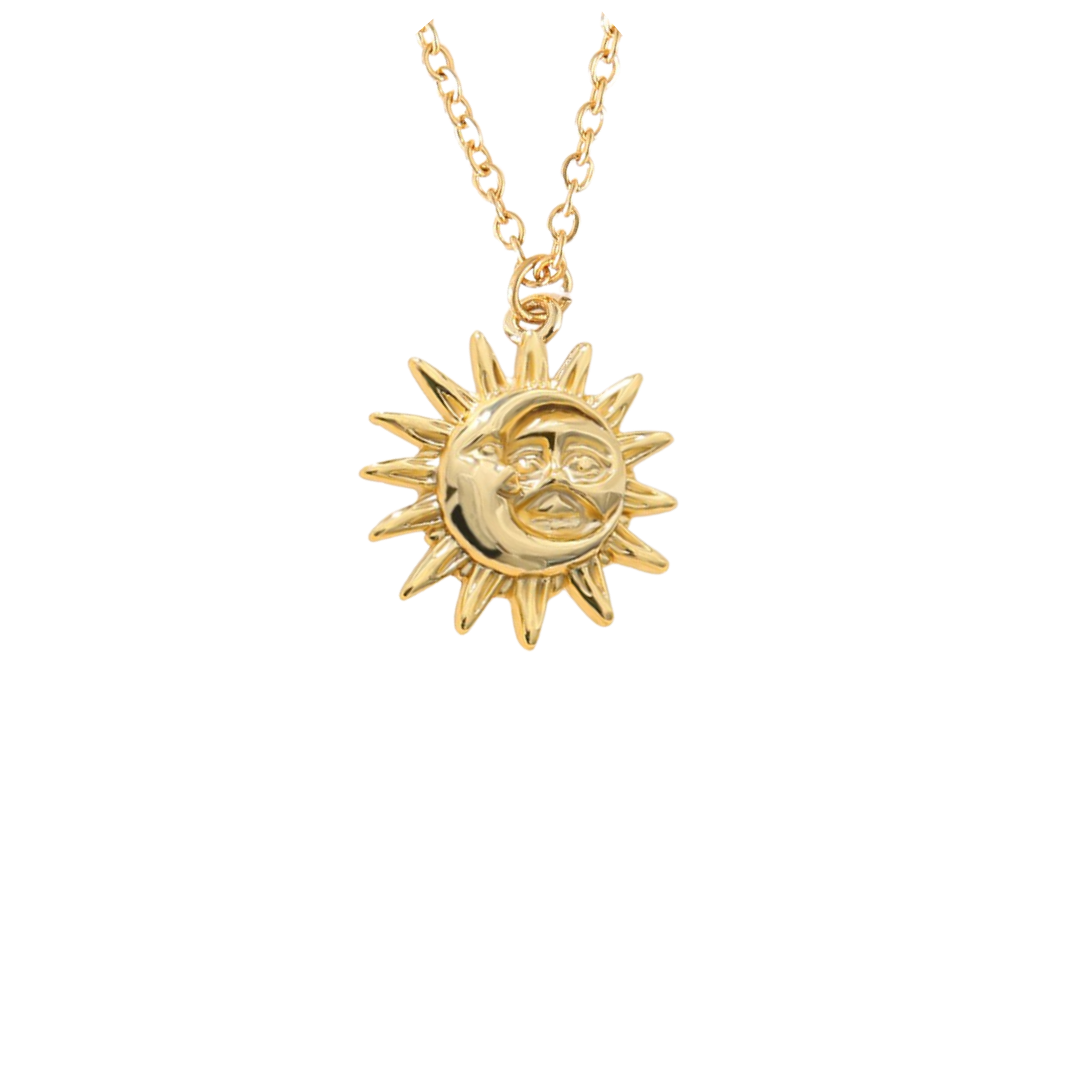 "GIVING THE SUN AND MOON" Necklace